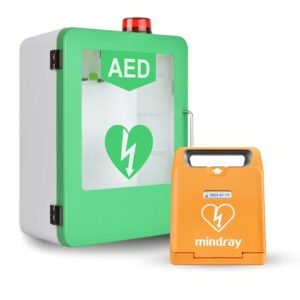 Mindray C1A Fully Automatic & AED unlocked indoor cabinet with strobe light