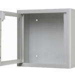 arky white indoor aed cabinet with alarm - open view