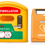 C1A Mindray Semi Auto AED and DefibCaddy Outdoor Locked Package