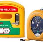 HeartSine Samaritan PAD 360P Fully-Auto AED & DefibCaddy Outdoor Locked Package