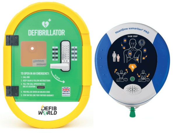 HeartSine Samaritan PAD 350P & DefibSafe 2 Locked Outdoor Package