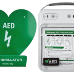 iPAD NFK200 Defibrillator & Incaddy Green Wall Hanger Package