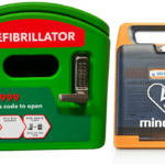 DefibCaddy Green with Mindray C2 Defibrillator