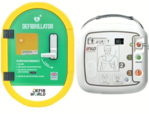 iPAD SP1 Semi Automatic Defibrillator & DefibSafe 2 Unlocked Outdoor Package