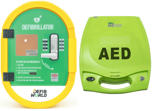 ZOLL AED Plus Fully Auto and DefibSafe2 Outdoor Locked Package