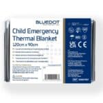 Emergency Thermal Blanket - Child with reflective foil to retain body heat in emergencies by Defib World.