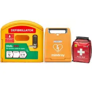 C1A Fully Mindray AED, Defibrillator Cabinet and PAcT Package.
