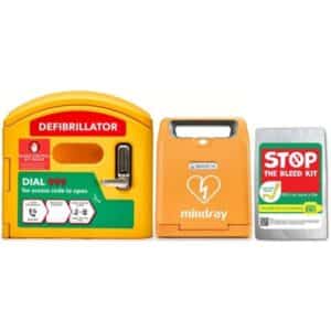Mindray C1A Defibrillator with External Cabinet and Bleed Control Kit for Outdoor Use