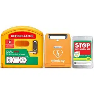 Mindray C1A Defibrillator with External Cabinet and Bleed Control Kit for Outdoor Use