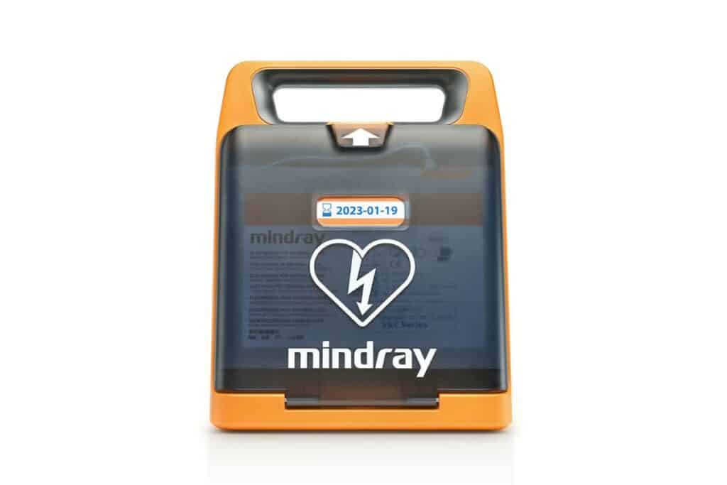 A defibrillator for indoors sports.