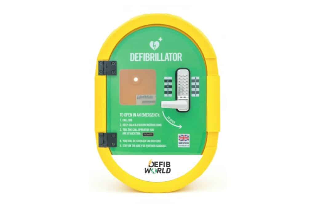a premium outdoor defibrillator cabinet 