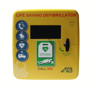 DefibStore 4000 Outdoor Unlocked Polycarbonate Defibrillator Cabinet