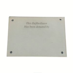 Customised Defibrillator Donation Plaque