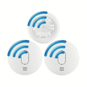 Radio-Interlinked Sealed Battery-Powered Smoke and Heat Alarms