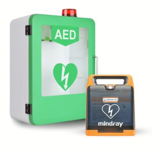 C2 Mindray Semi Auto Package With AED Alarmed Wall Cabinet