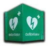 2-Way Metal Defibrillator Wall Sign