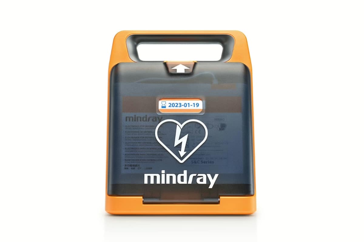 A defibrillator for indoors sports.