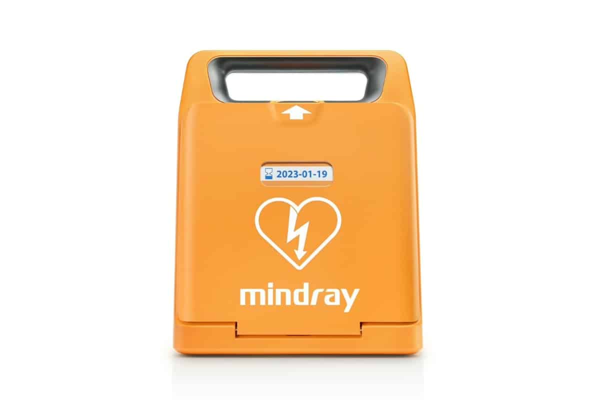 A defibrillator for schools and children.