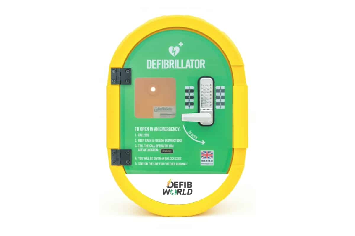 a premium outdoor defibrillator cabinet
