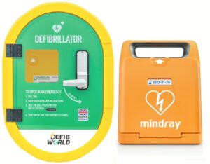 Mindray C1A Semi-Automatic Defibrillator and Cabinet Outdoor Package